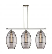  516-3I-PN-G557-10SM - Vaz - 3 Light - 37 inch - Polished Nickel - Cord hung - Island Light