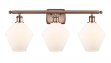 Innovations Lighting 516-3W-AC-G651-8 - Cindyrella - 3 Light - 28 inch - Antique Copper - Bath Vanity Light