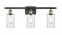  516-3W-BAB-G802 - Clymer - 3 Light - 24 inch - Black Antique Brass - Bath Vanity Light