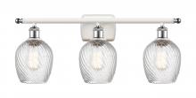 Innovations Lighting 516-3W-WPC-G292 - Salina - 3 Light - 26 inch - White Polished Chrome - Bath Vanity Light