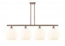 Innovations Lighting 516-4I-AC-G1217-12WV - White Venetian - 4 Light - 50 inch - Antique Copper - Stem Hung - Island Light