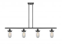 Innovations Lighting 516-4I-BK-CE231-CL - Kingsbury - 4 Light - 48 inch - Matte Black - Cord hung - Island Light