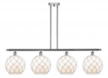 Innovations Lighting 516-4I-PC-G121-10RW - Farmhouse Rope - 4 Light - 48 inch - Polished Chrome - Cord hung - Island Light