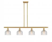 Innovations Lighting 516-4I-SG-G412 - Dayton - 4 Light - 48 inch - Satin Gold - Cord hung - Island Light