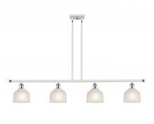 Innovations Lighting 516-4I-WPC-G411 - Dayton - 4 Light - 48 inch - White Polished Chrome - Cord hung - Island Light