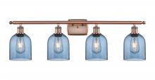 Innovations Lighting 516-4W-AC-G558-6BL - Bella - 4 Light - 36 inch - Antique Copper - Bath Vanity Light