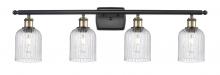  516-4W-BAB-G559-5SDY - Bridal Veil - 4 Light - 35 inch - Black Antique Brass - Bath Vanity Light