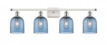 Innovations Lighting 516-4W-WPC-G558-6BL - Bella - 4 Light - 36 inch - White Polished Chrome - Bath Vanity Light