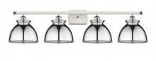  516-4W-WPC-M14-PC - Adirondack - 4 Light - 38 inch - White Polished Chrome - Bath Vanity Light