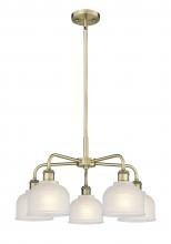 Innovations Lighting 516-5CR-AB-G411 - Dayton - 5 Light - 24 inch - Antique Brass - Chandelier