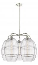  516-5CR-PN-G557-10CL - Vaz - 5 Light - 28 inch - Polished Nickel - Chandelier