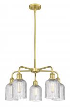 Innovations Lighting 516-5CR-SG-G559-5CL - Bridal Veil - 5 Light - 23 inch - Satin Gold - Chandelier