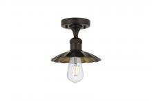 Innovations Lighting 517-1C-OB-M17-OB - Scallop - 1 Light - 8 inch - Oil Rubbed Bronze - Semi-Flush Mount