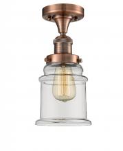 Innovations Lighting 517-1CH-AC-G182 - Canton - 1 Light - 6 inch - Antique Copper - Semi-Flush Mount