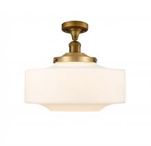  517-1CH-BB-G691-16 - Bridgeton - 1 Light - 12 inch - Brushed Brass - Semi-Flush Mount