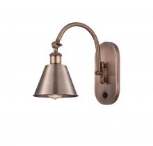 Innovations Lighting 518-1W-AC-M8 - Smithfield - 1 Light - 7 inch - Antique Copper - Sconce