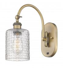 Innovations Lighting 518-1W-BB-G112C-5CL - Cobbleskill - 1 Light - 5 inch - Brushed Brass - Sconce