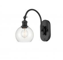 Innovations Lighting 518-1W-BK-G122-6 - Athens - 1 Light - 6 inch - Matte Black - Sconce