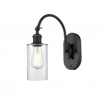 Innovations Lighting 518-1W-BK-G802 - Clymer - 1 Light - 4 inch - Matte Black - Sconce