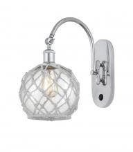 Innovations Lighting 518-1W-PC-G122-8RW - Farmhouse Rope - 1 Light - 8 inch - Polished Chrome - Sconce