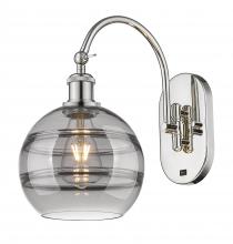 Innovations Lighting 518-1W-PN-G556-8SM - Rochester - 1 Light - 8 inch - Polished Nickel - Sconce