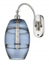 Innovations Lighting 518-1W-PN-G557-8BL - Vaz - 1 Light - 8 inch - Polished Nickel - Sconce