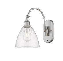 Innovations Lighting 518-1W-SN-GBD-754 - Bristol - 1 Light - 8 inch - Brushed Satin Nickel - Sconce