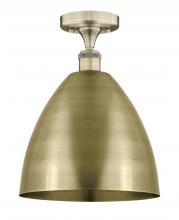 Innovations Lighting 616-1F-AB-MBD-12-AB - Bristol - 1 Light - 12 inch - Antique Brass - Semi-Flush Mount