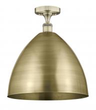 Innovations Lighting 616-1F-AB-MBD-16-AB - Bristol - 1 Light - 16 inch - Antique Brass - Semi-Flush Mount