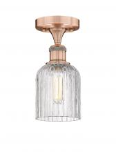 Innovations Lighting 616-1F-AC-G559-5CL - Bridal Veil - 1 Light - 5 inch - Antique Copper - Semi-Flush Mount