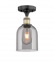 Innovations Lighting 616-1F-BAB-G558-6SM - Bella - 1 Light - 6 inch - Black Antique Brass - Semi-Flush Mount