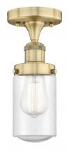  616-1F-BB-G314 - Dover - 1 Light - 5 inch - Brushed Brass - Semi-Flush Mount