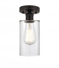 Innovations Lighting 616-1F-OB-G802 - Clymer - 1 Light - 4 inch - Oil Rubbed Bronze - Semi-Flush Mount