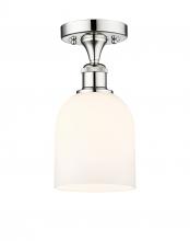 Innovations Lighting 616-1F-PC-G558-6GWH - Bella - 1 Light - 6 inch - Polished Chrome - Semi-Flush Mount