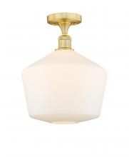 Innovations Lighting 616-1F-SG-G651-12 - Cindyrella - 1 Light - 12 inch - Satin Gold - Semi-Flush Mount