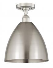 Innovations Lighting 616-1F-SN-MBD-12-SN - Bristol - 1 Light - 12 inch - Brushed Satin Nickel - Semi-Flush Mount