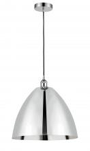 Innovations Lighting 616-1P-PC-MBD-16-PC - Bristol - 1 Light - 16 inch - Polished Chrome - Cord hung - Mini Pendant