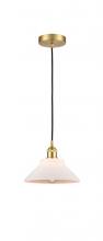  616-1P-SG-G131 - Orwell - 1 Light - 8 inch - Satin Gold - Cord hung - Mini Pendant