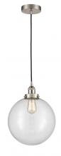 Innovations Lighting 616-1PH-SN-G202-12 - Beacon - 1 Light - 12 inch - Brushed Satin Nickel - Cord hung - Mini Pendant