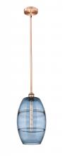 Innovations Lighting 616-1S-AC-G557-10BL - Vaz - 1 Light - 10 inch - Antique Copper - Cord hung - Mini Pendant