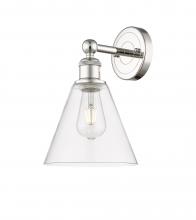 Innovations Lighting 616-1W-PN-GBC-82 - Berkshire - 1 Light - 8 inch - Polished Nickel - Sconce