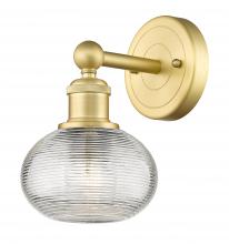  616-1W-SG-G555-6CL - Ithaca - 1 Light - 6 inch - Satin Gold - Sconce