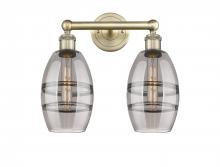 Innovations Lighting 616-2W-AB-G557-6SM - Vaz - 2 Light - 15 inch - Antique Brass - Bath Vanity Light