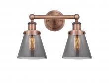 Innovations Lighting 616-2W-AC-G63 - Cone - 2 Light - 15 inch - Antique Copper - Bath Vanity Light