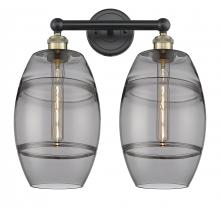 Innovations Lighting 616-2W-BAB-G557-8SM - Vaz - 2 Light - 17 inch - Black Antique Brass - Bath Vanity Light