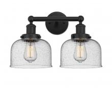 Innovations Lighting 616-2W-BK-G74 - Bell - 2 Light - 17 inch - Matte Black - Bath Vanity Light