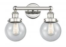 Innovations Lighting 616-2W-PN-G204-6 - Beacon - 2 Light - 15 inch - Polished Nickel - Bath Vanity Light