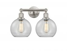 Innovations Lighting 616-2W-SN-G122-8 - Athens - 2 Light - 17 inch - Satin Nickel - Bath Vanity Light