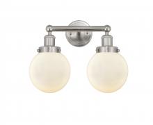 Innovations Lighting 616-2W-SN-G201-6 - Beacon - 2 Light - 15 inch - Brushed Satin Nickel - Bath Vanity Light