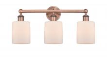 Innovations Lighting 616-3W-AC-G111 - Cobbleskill - 3 Light - 23 inch - Antique Copper - Bath Vanity Light